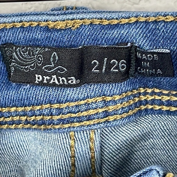 Prana Soma Stretch Skinny Jeans Flattering Casual Blue Denim Sz 2 26 - Picture 7 of 15